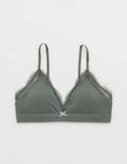 Superchill Cotton Rib Padded Triangle Bralette