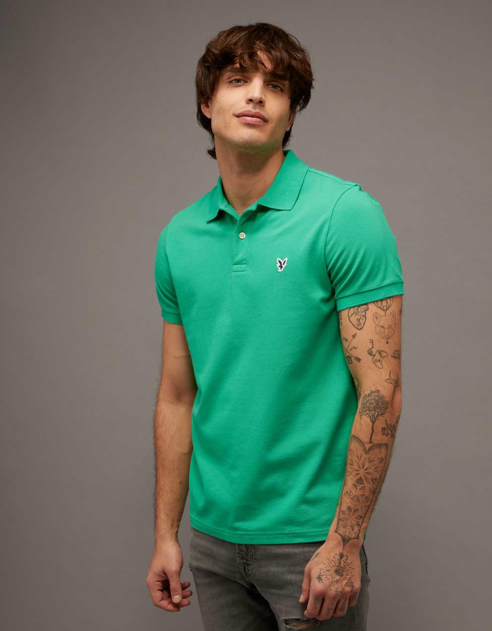 AE Slim Fit Flex Pique Polo Shirt