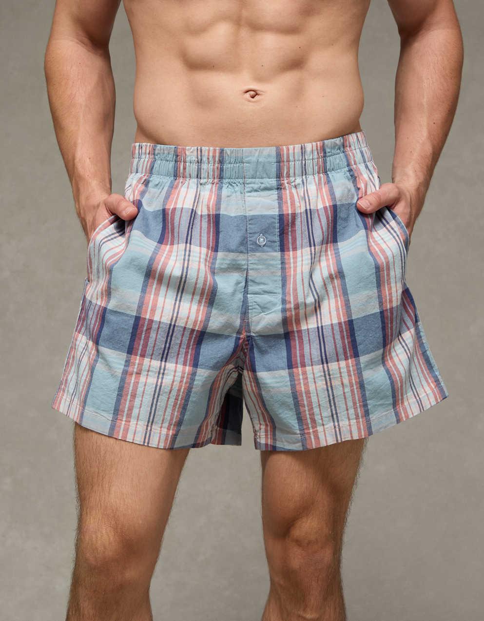 AEO Men's Poplin Classic Pocket Boxer Short