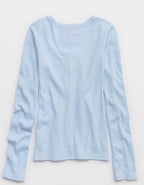 Aerie Essential Henley Layering T-Shirt