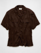 AE Relaxed Fit Short-Sleeve Camp Collar Shirt