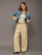 AE Linen-Blend Wide-Leg Pant