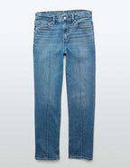 AE Stretch Super High-Waisted Ankle Straight Jean