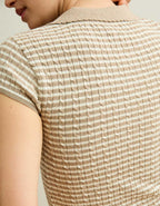 AE V-Neck Cable Knit Sweater Polo