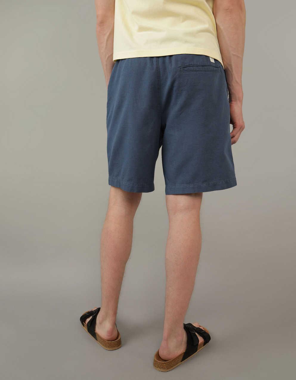 AE 7" Linen-Blend Lived-In Trekker Short