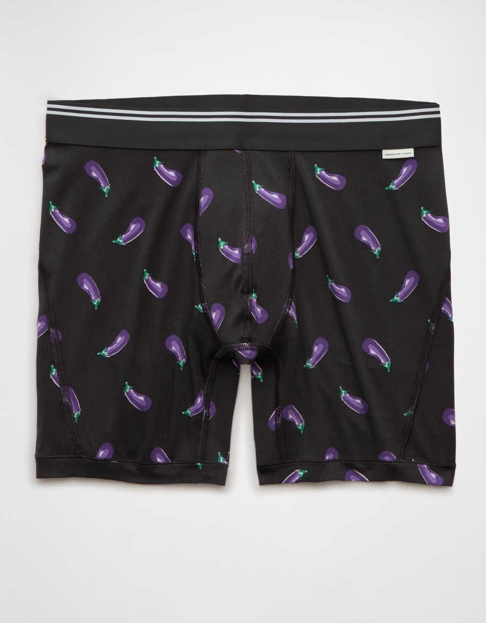 AEO Men's Eggplant 6" Ultra Soft Boxer Brief