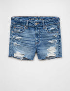 AE Next Level Ripped High-Waisted Denim Short Short
