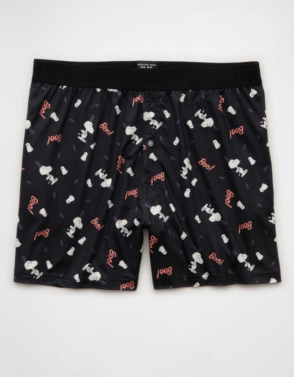 AEO Men's Halloween Snoopy Ultra Soft Pocket Boxer Short