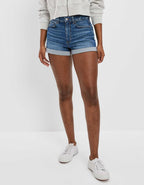 AE Stretch Denim Mom Shorts