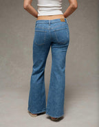 AE Stretch Low-Rise Floral Flare Jean
