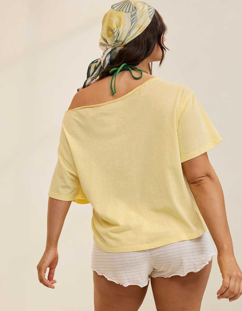 Aerie Off-The-Shoulder Relaxed T-Shirt