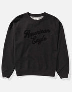 AE Logo Graphic Relaxed Crew Neck Sweatshirt