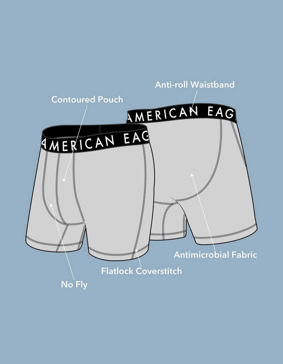 AEO Men's Christmas 6" Flex Boxer Brief