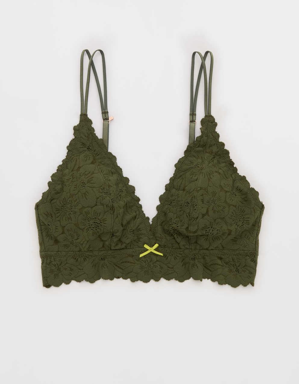Show Off Rosey Lace Padded Plunge Bralette