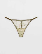 Show Off Embroidery Thong Underwear