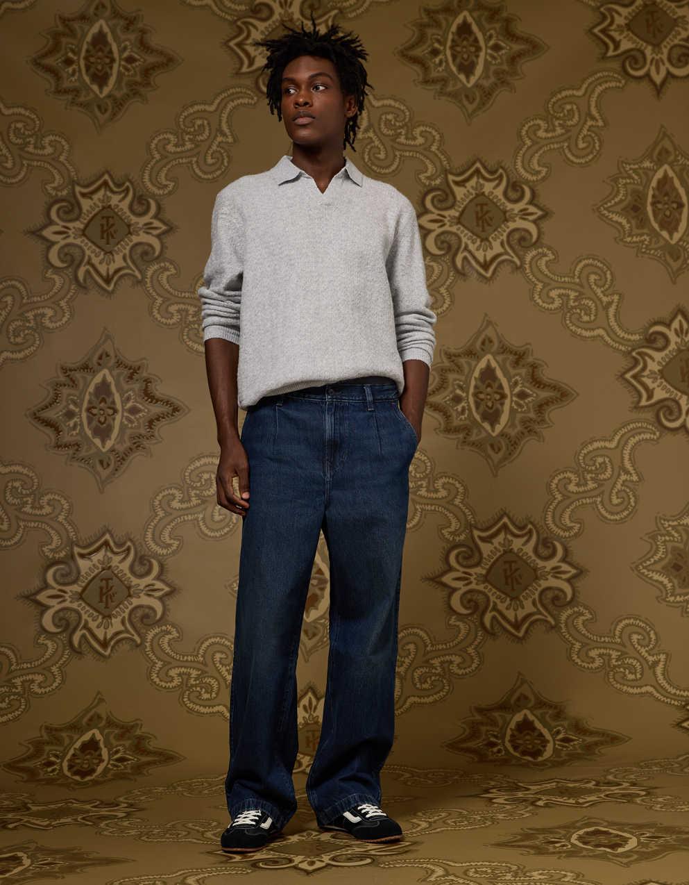 AE x Tru Kolors Pleated Denim Trouser