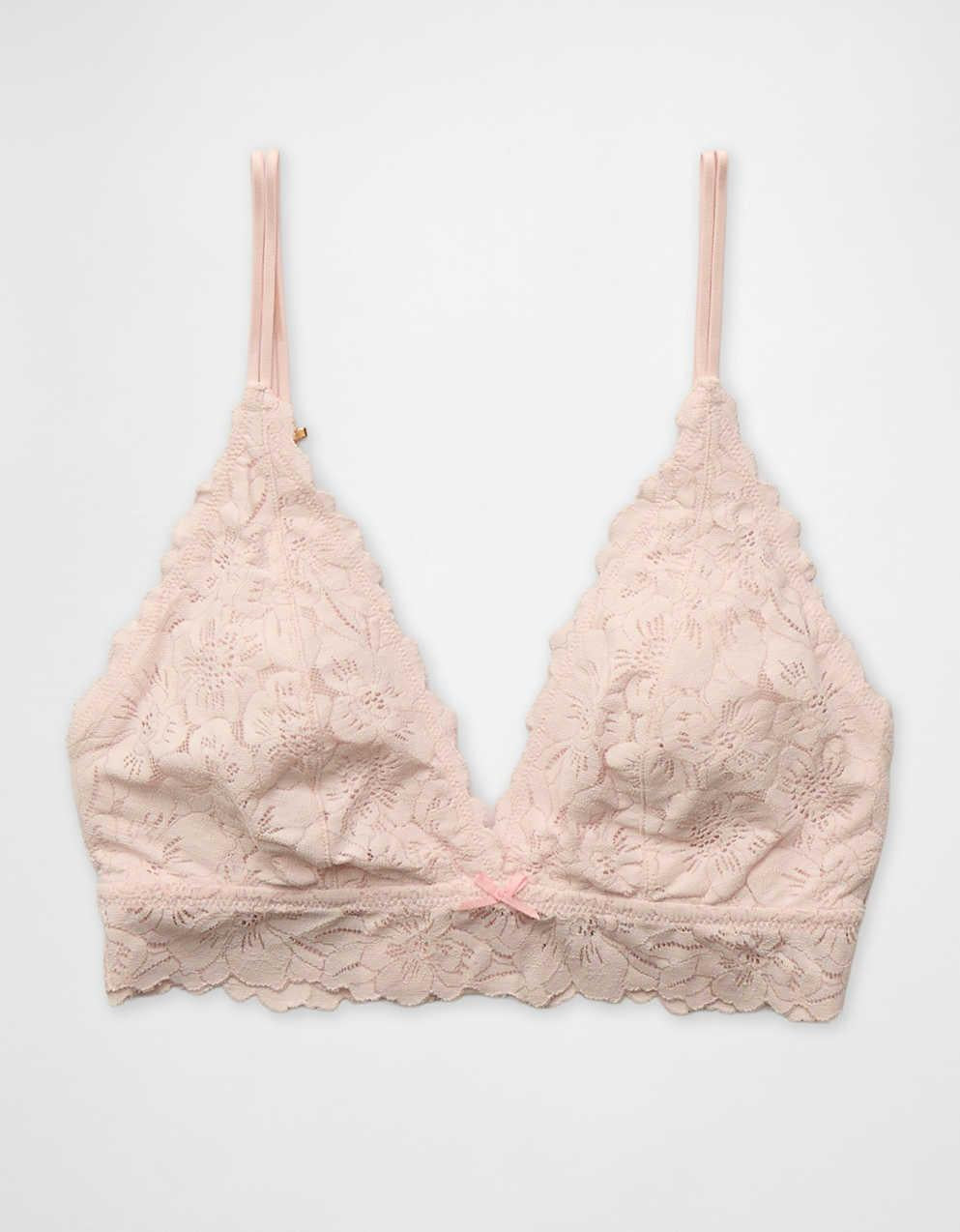 Show Off Rosey Lace Padded Plunge Bralette
