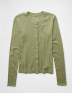 Aerie Pointelle Cardi T-Shirt