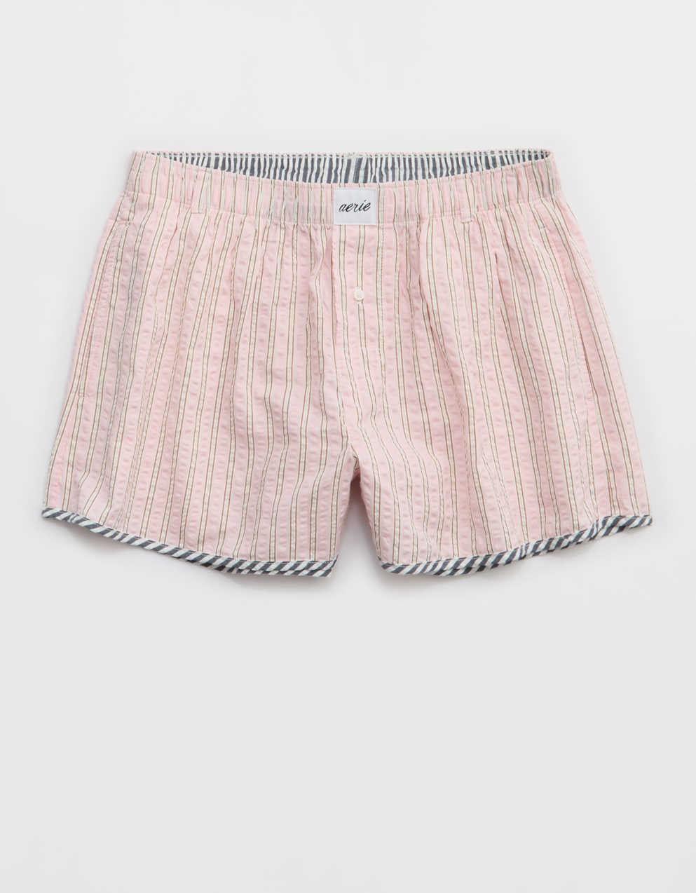 Aerie Seersucker Pajama Boy Boxer