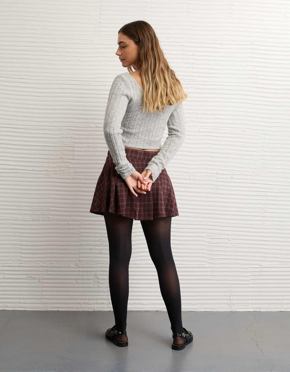 AE Mid-Rise Belted It Knit Skort