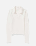 AE Long-Sleeve Plush Polo T-Shirt