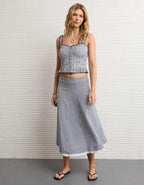 AE Smocked Button-Up Cami