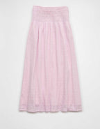 AE High-Waisted Smocked Maxi Skirt