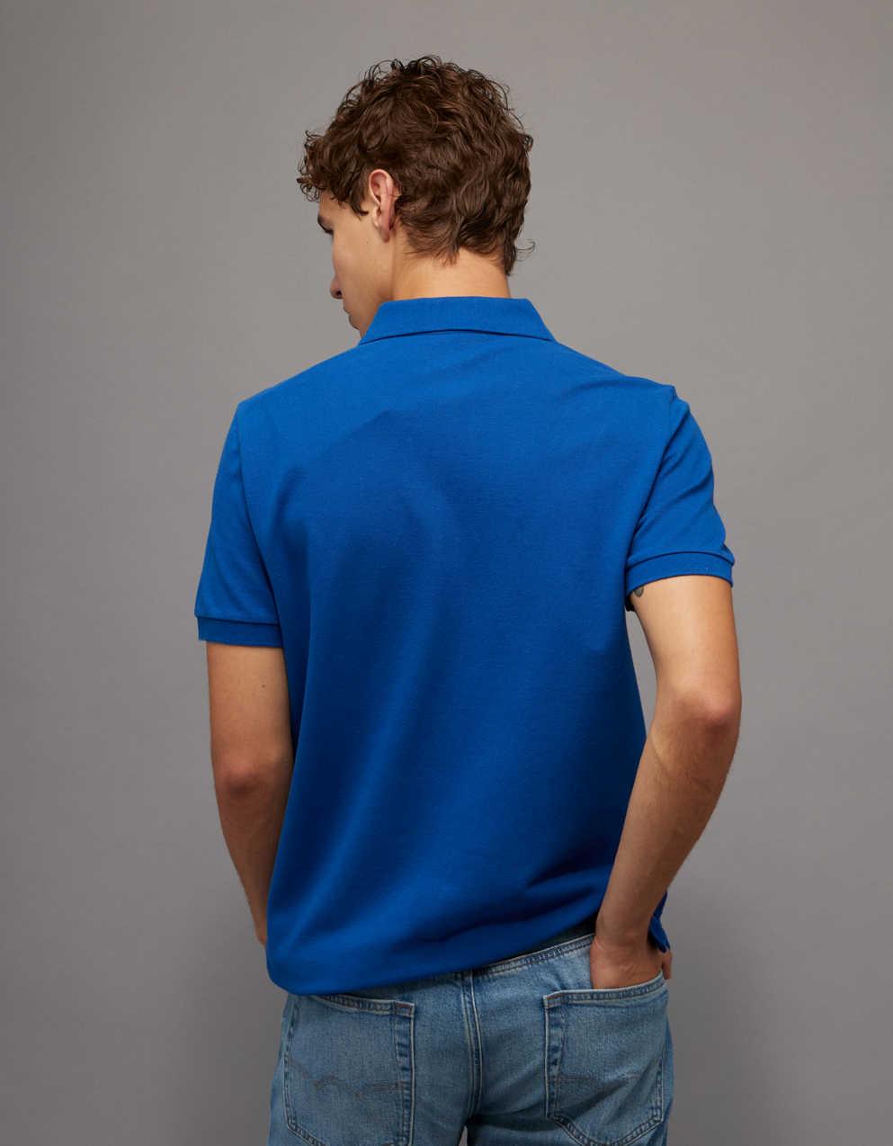 AE Standard Fit Flex Pique Polo Shirt