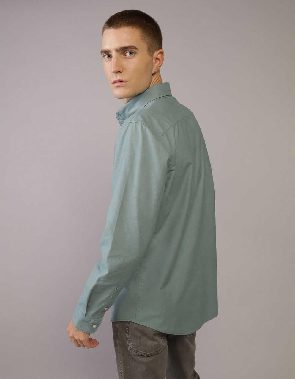 AE Slim Fit Flex Oxford Button-Up Shirt