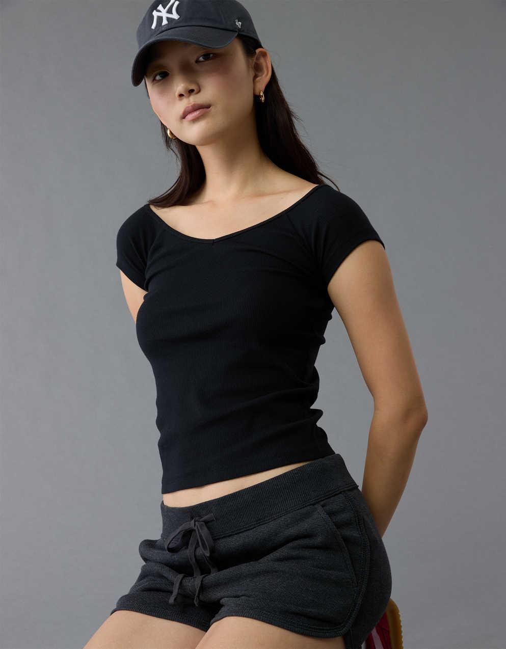 AE Saltwash V-Neck Baby Tee