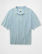 AE Garment-Washed Sweater Polo