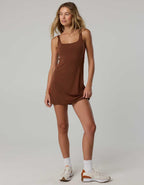 OFFLINE By Aerie Real Me XTRA Square Neck Track Mini Dress