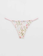 Show Off Embroidery Thong Underwear