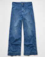 AE Dreamy Drapey Stretch Super High-Waisted Baggy Wide-Leg Jean