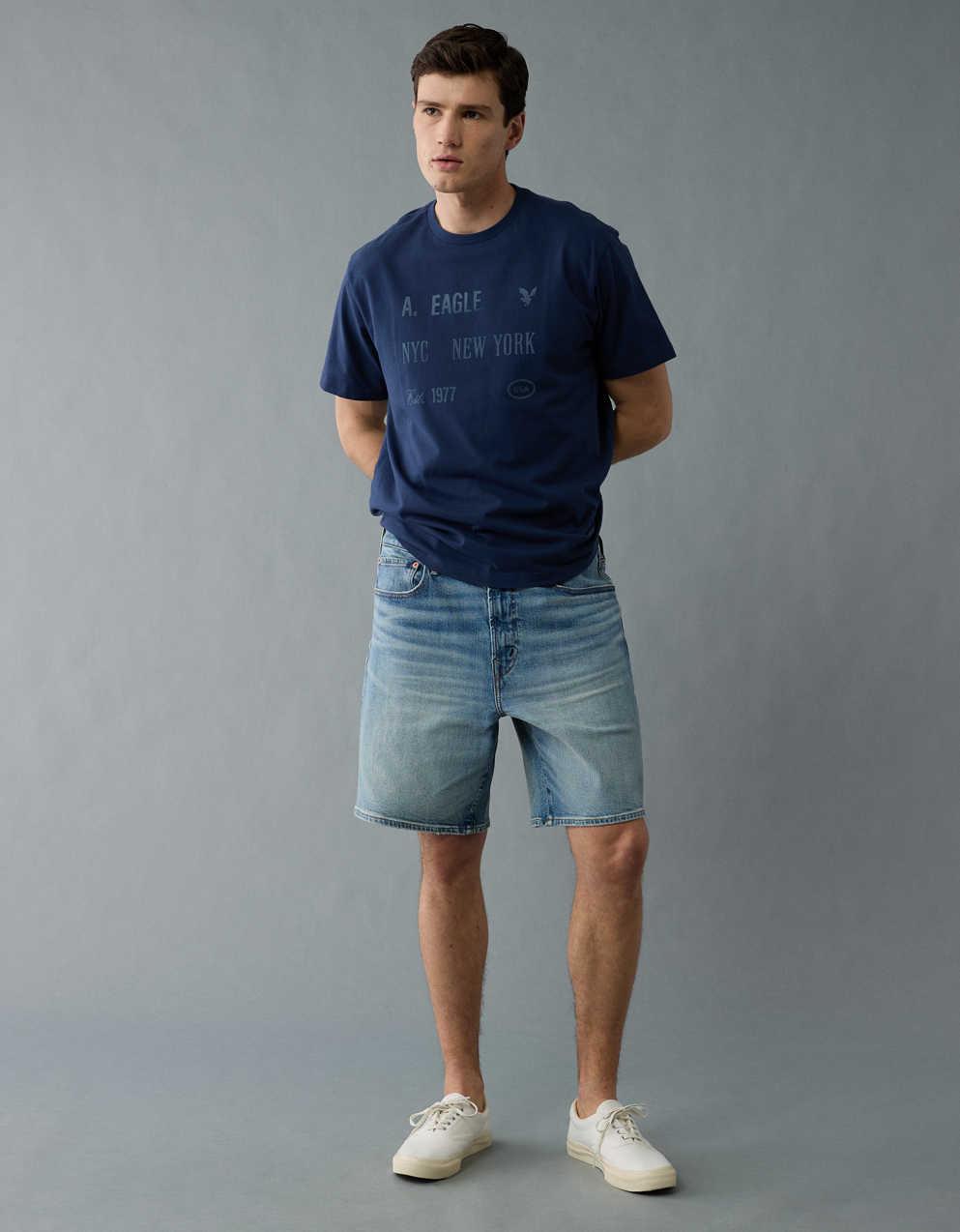 AE 9" EasyFlex Loose Denim Short