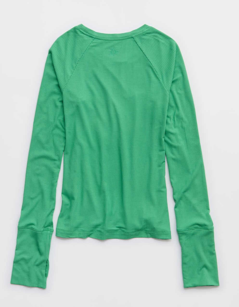 OFFLINE By Aerie Thumbs Up Fitted Ribbed T-Shirt