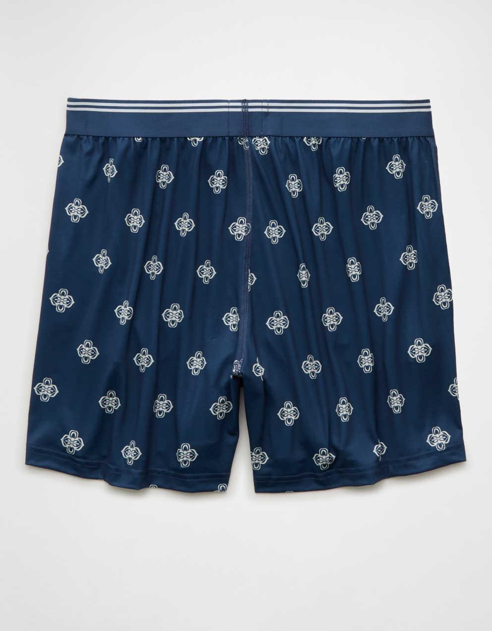 AEO Men's Patchwork Design Ultra Soft Pocket Boxer Short