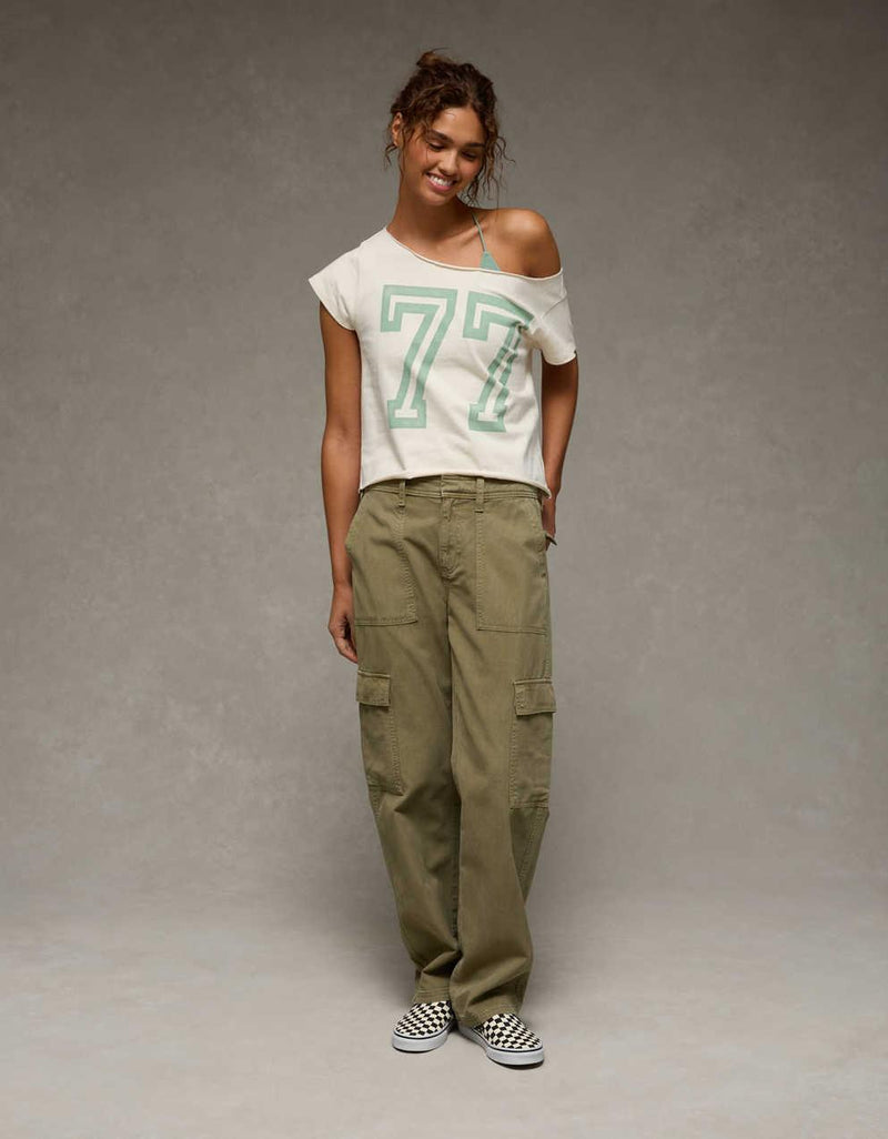 AE Off The Shoulder Graphic T-Shirt