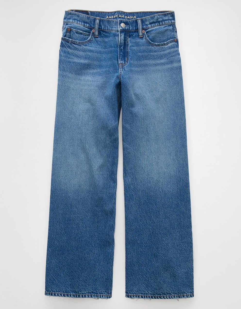 AE Dreamy Drape Strigid Low-Rise Ultra Wide-Leg Jean