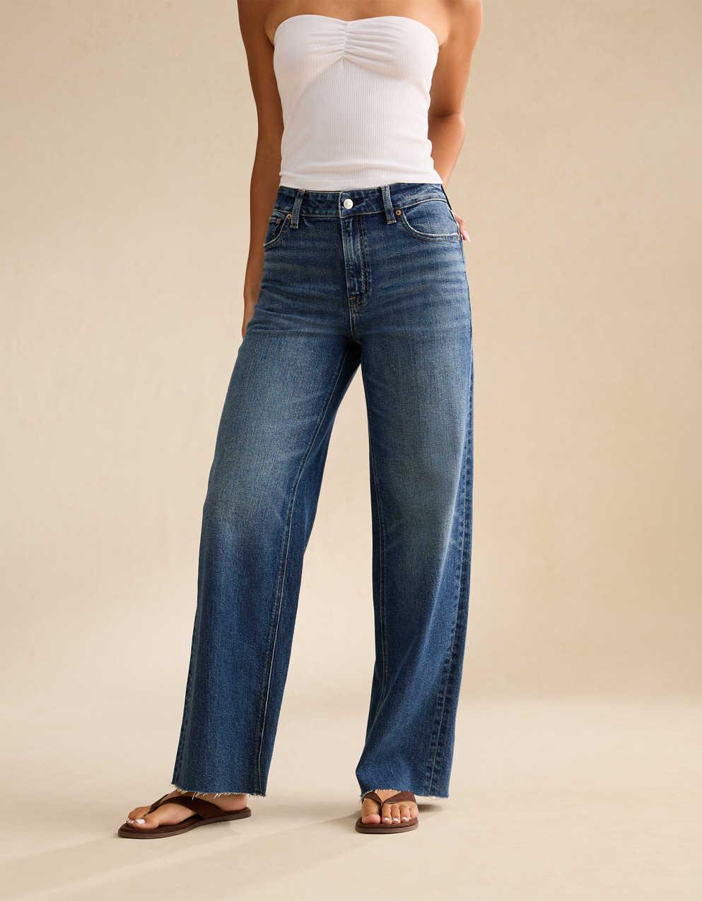 AE Super High-Waisted Baggy Wide-Leg Jean