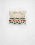 AE Pride Cropped Chevron Crochet Tube Top