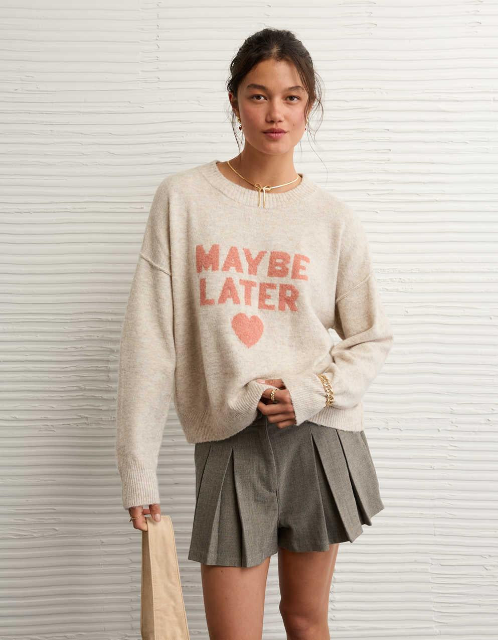 AE Whoa So Soft Valentine's Day Sweater