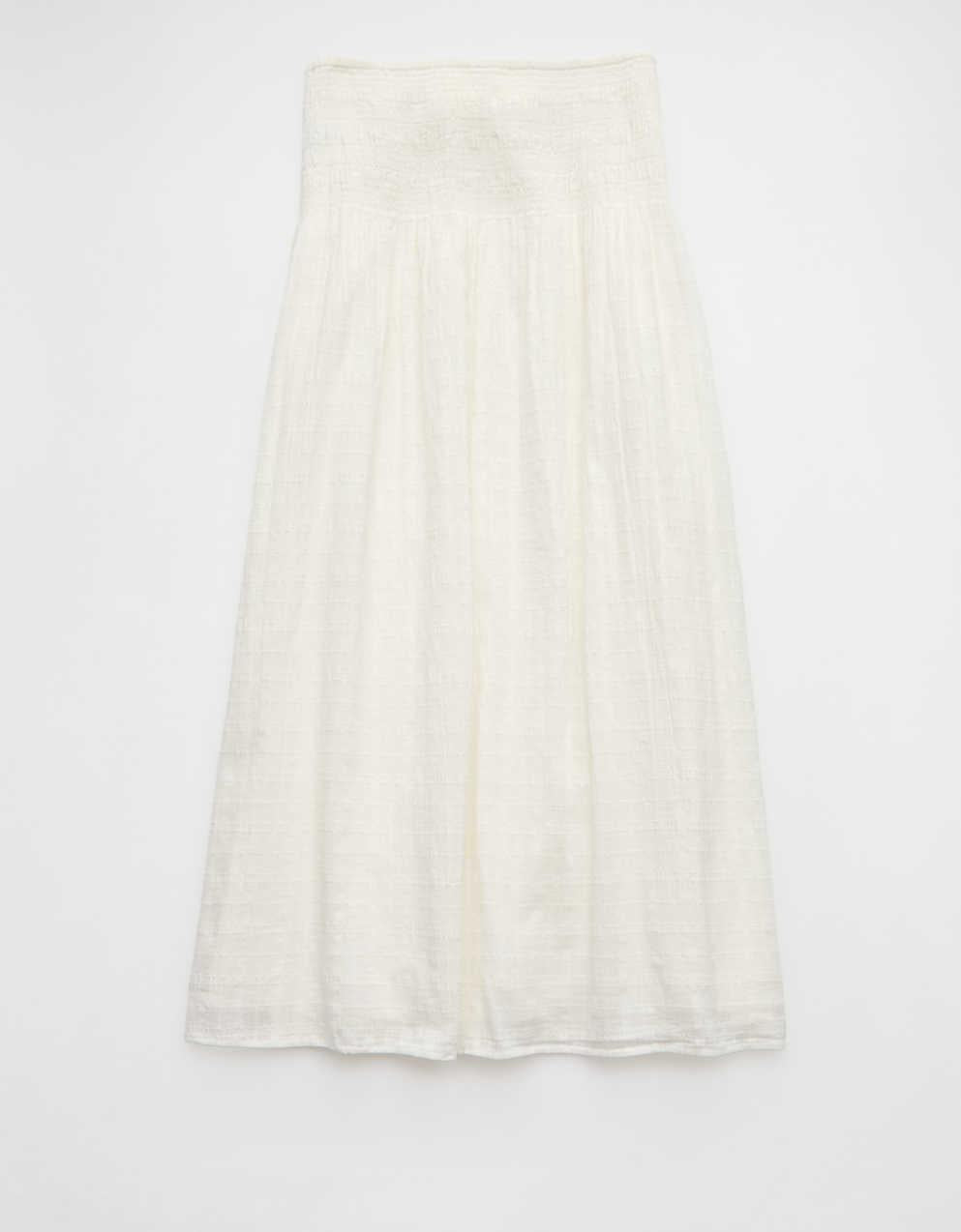 AE High-Waisted Smocked Maxi Skirt