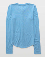 AE Long Sleeve Henley T-Shirt