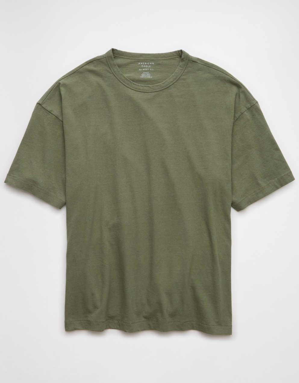 AE Boxy Linen-Blend T-Shirt