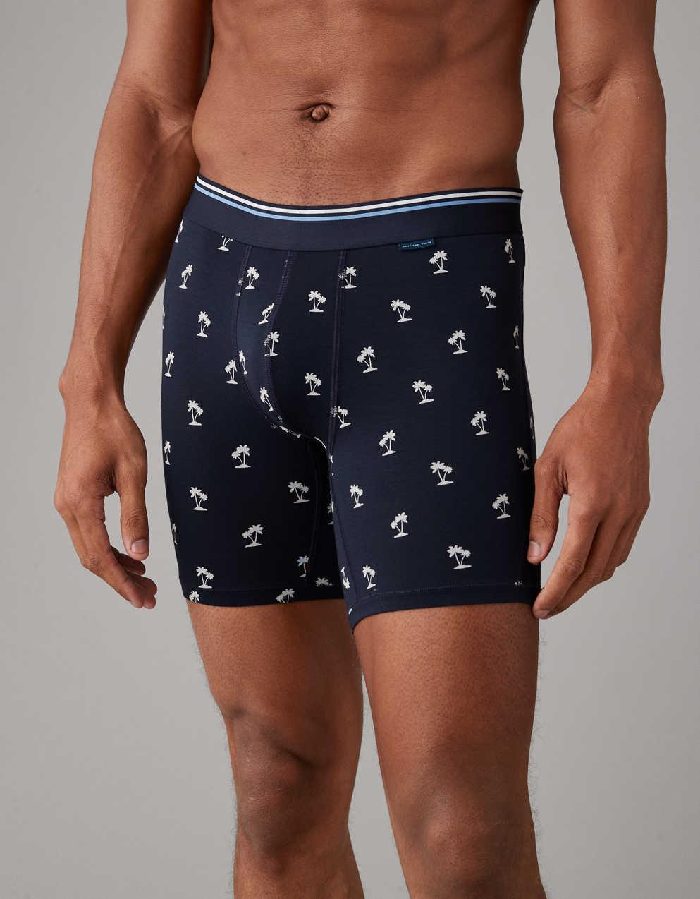 AEO Men's Palm Trees 6" Ultra Soft Boxer Brief