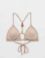 Aerie Pique String Triangle Bikini Top