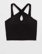 OFFLINE By Aerie Real Me XTRA Criss Cross High Neck Sports Bra