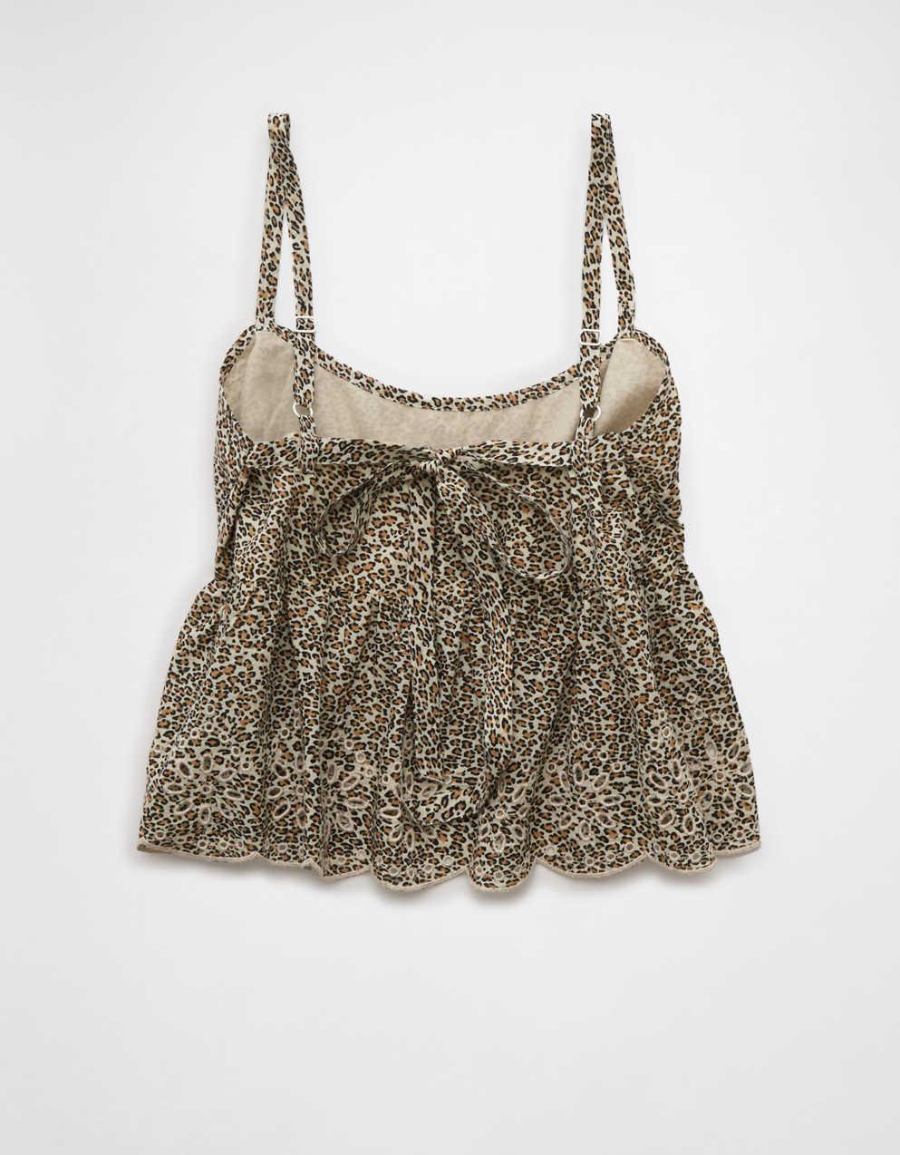 AE Leopard Eyelet Cami