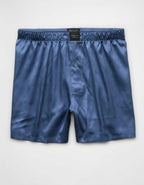 AEO Men's Solid Satin Pocket Boxer Short